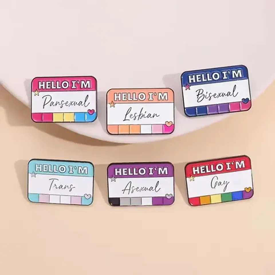 Pins De Hola, Yo Soy / Hello I M / Broches Metálicos (pines) 8