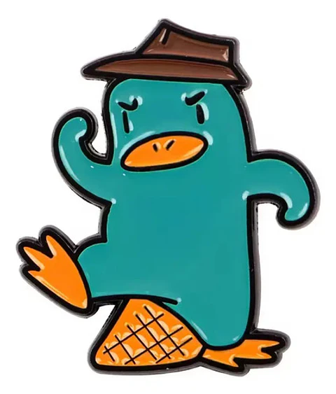 Pins Ornitorrinco Kawaii / Ornitorrinco / Broches Metalicos
