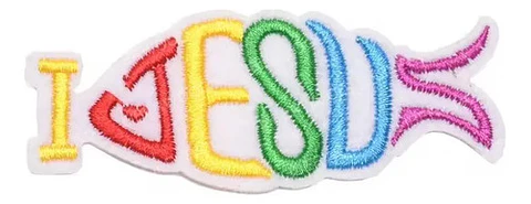 Parches Para Ropa - I Love Jesus / Termoadhesivo