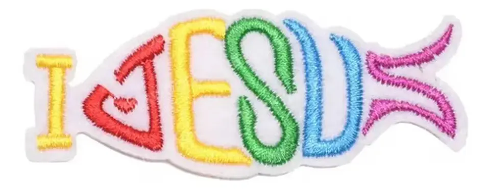 Parches Para Ropa - I Love Jesus / Termoadhesivo 1
