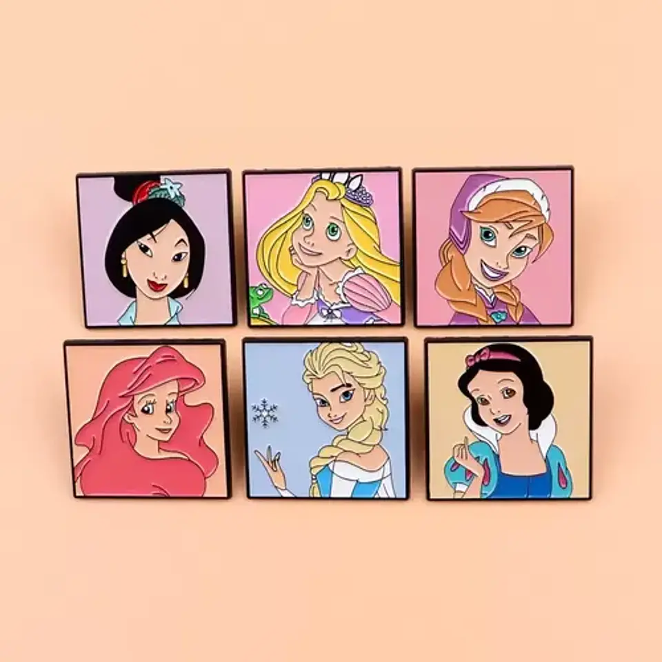 Pins De Princesas / Disney / (pines) Broche Metálico 11