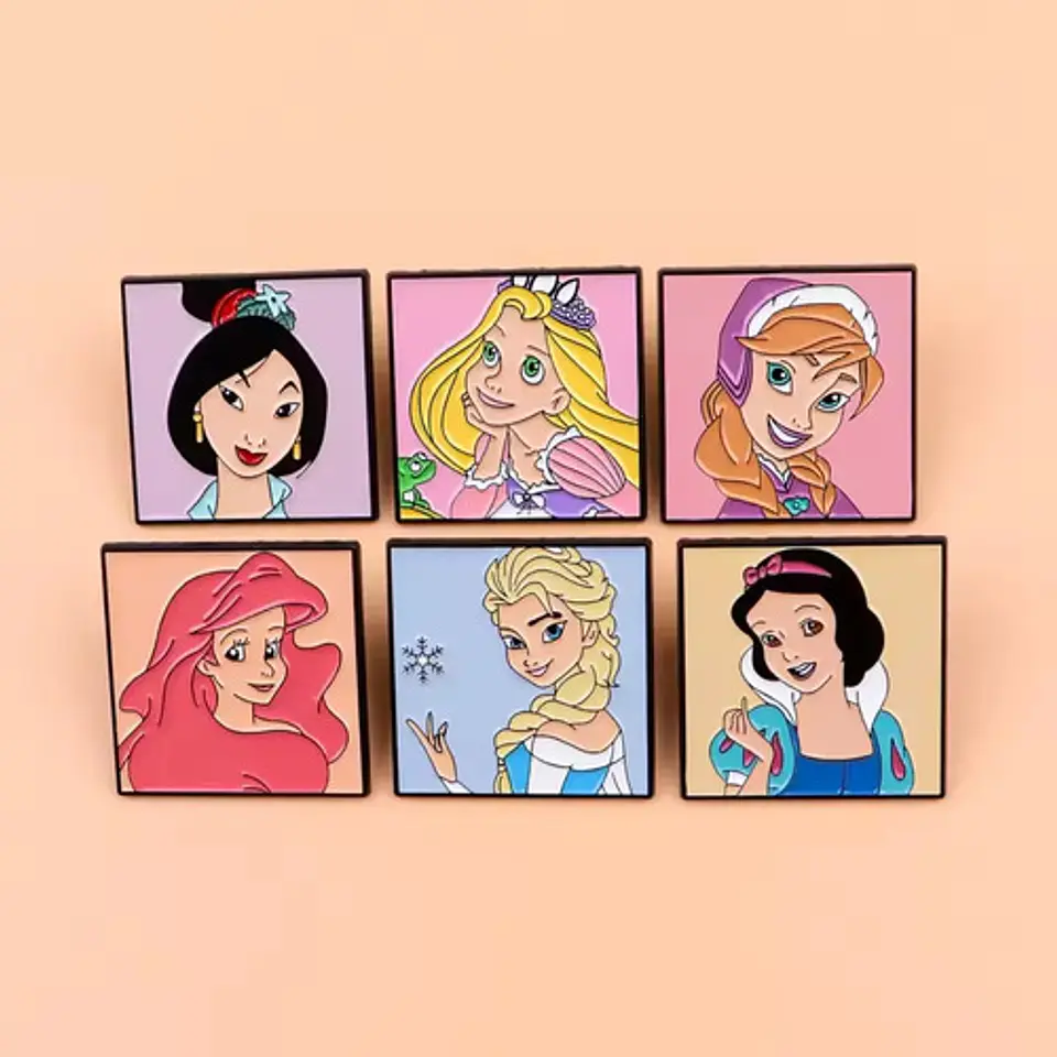 Pins De Princesas / Disney / (pines) Broche Metálico 19