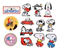 Snoopy / Set 13 Parches Bordados Para Ropa De Snoopy - Miniatura 1