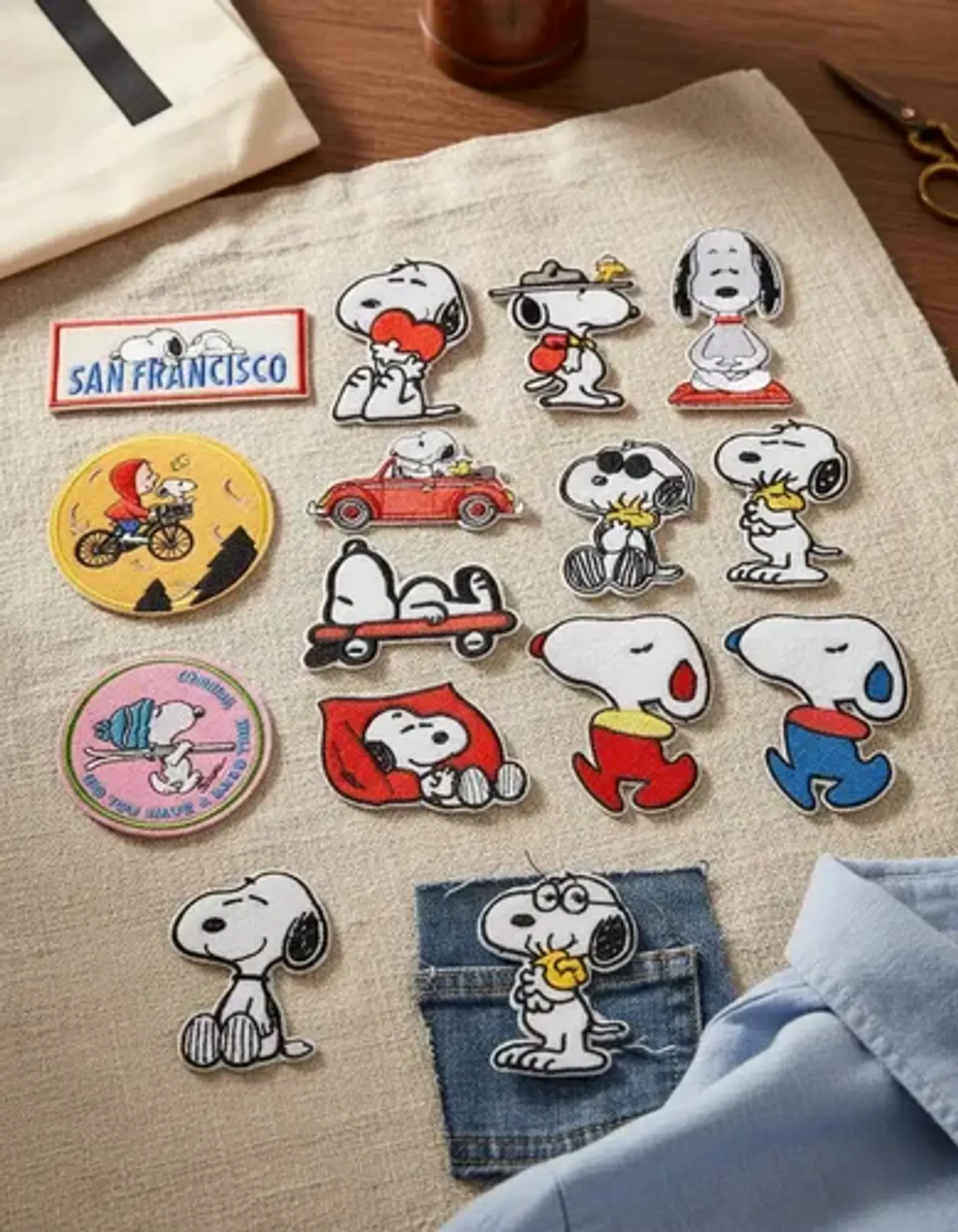 Snoopy / Set 13 Parches Bordados Para Ropa De Snoopy 2