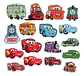 Cars / Set 17 Parches Bordados Para Ropa De Cars / Pixar - Miniatura 1