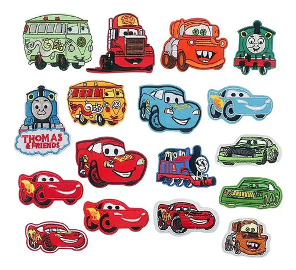 Cars / Set 17 Parches Bordados Para Ropa De Cars / Pixar 1
