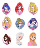 Princesas Disney / Set 13 Parches Bordados De Princesas - Miniatura 1
