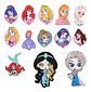 Princesas Disney / Set 13 Parches Bordados De Princesas - Miniatura 2