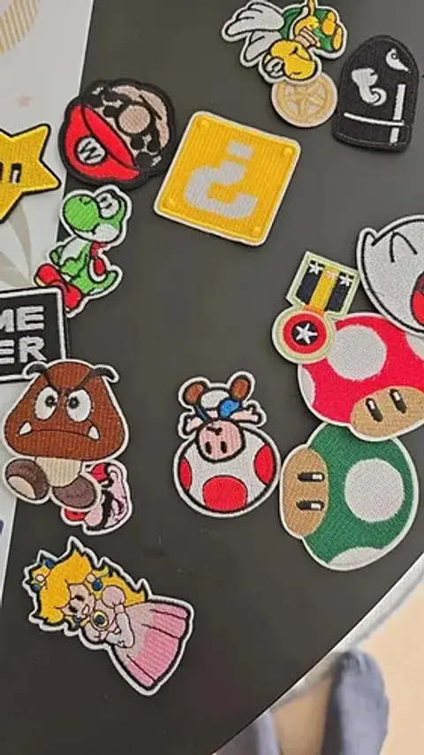 Mario Bros. / Set 17 Parches Bordados Para Ropa Super Mario