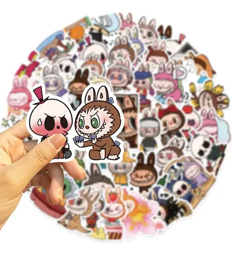 Labubu - Set De 50 Stickers / Calcomanías