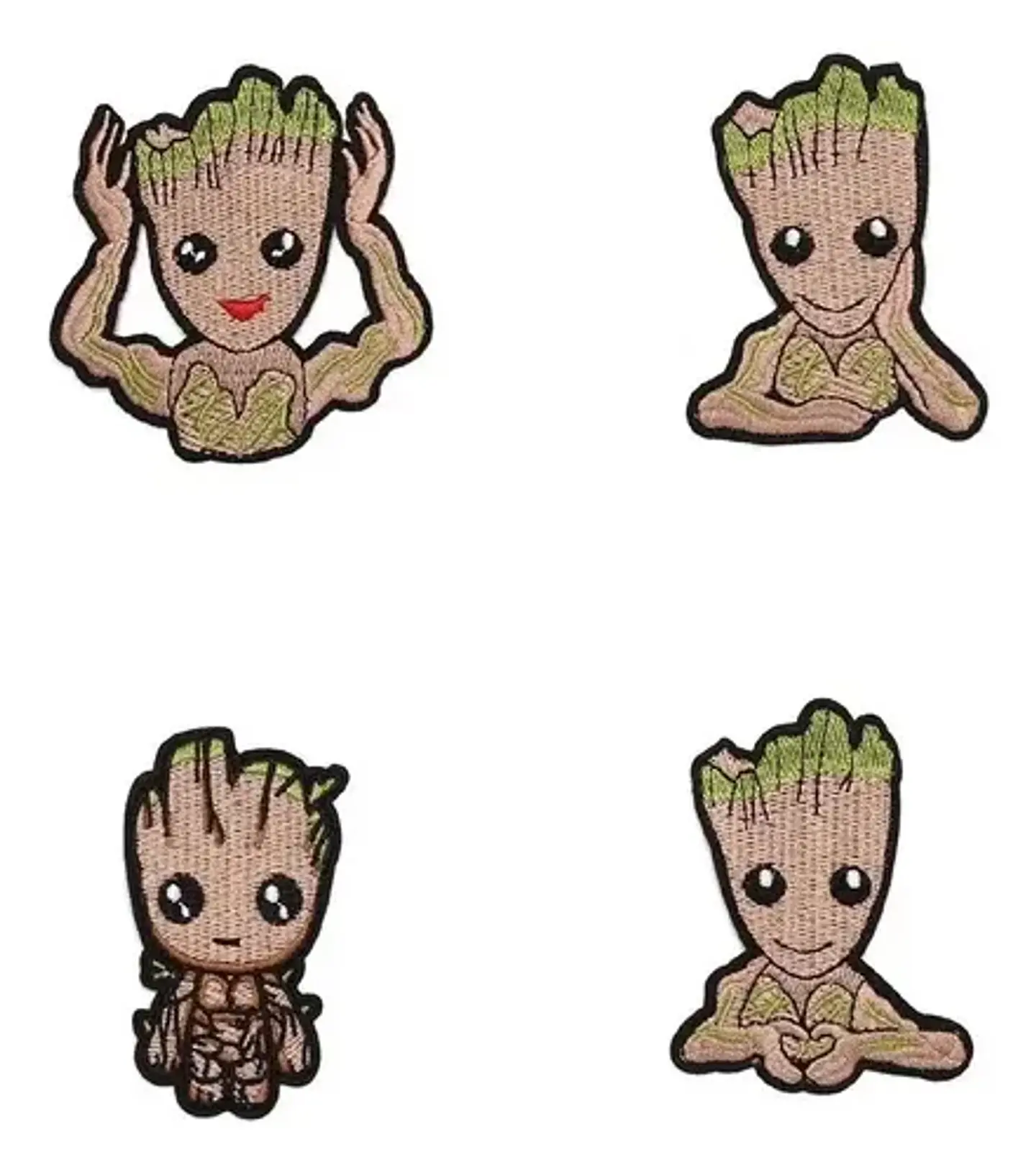 I Am Groot / Set 4 Parches Bordados Para Ropa De I Am Groot 1