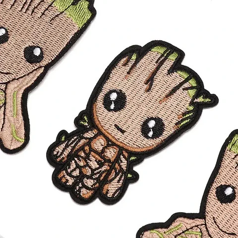 I Am Groot / Set 4 Parches Bordados Para Ropa De I Am Groot