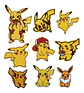 Pikachu / Set 25 Parches Bordados Para Ropa De Pikachu - Miniatura 3
