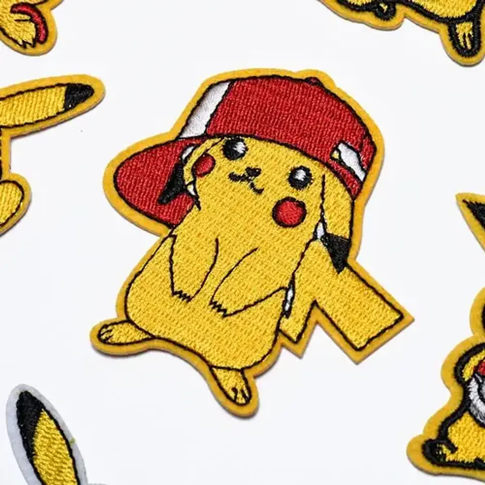 Pikachu / Set 25 Parches Bordados Para Ropa De Pikachu 5