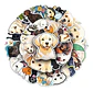 Perro Labrador Kawaii - Set De 50 Stickers / Calcomanias - Miniatura 1