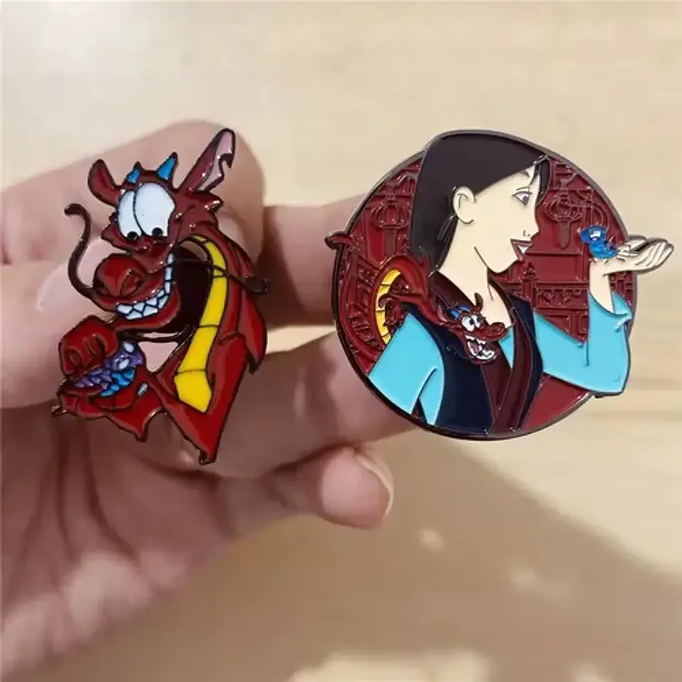 Pins De Mulan / Disney / Pines Metálicos (broches) 3