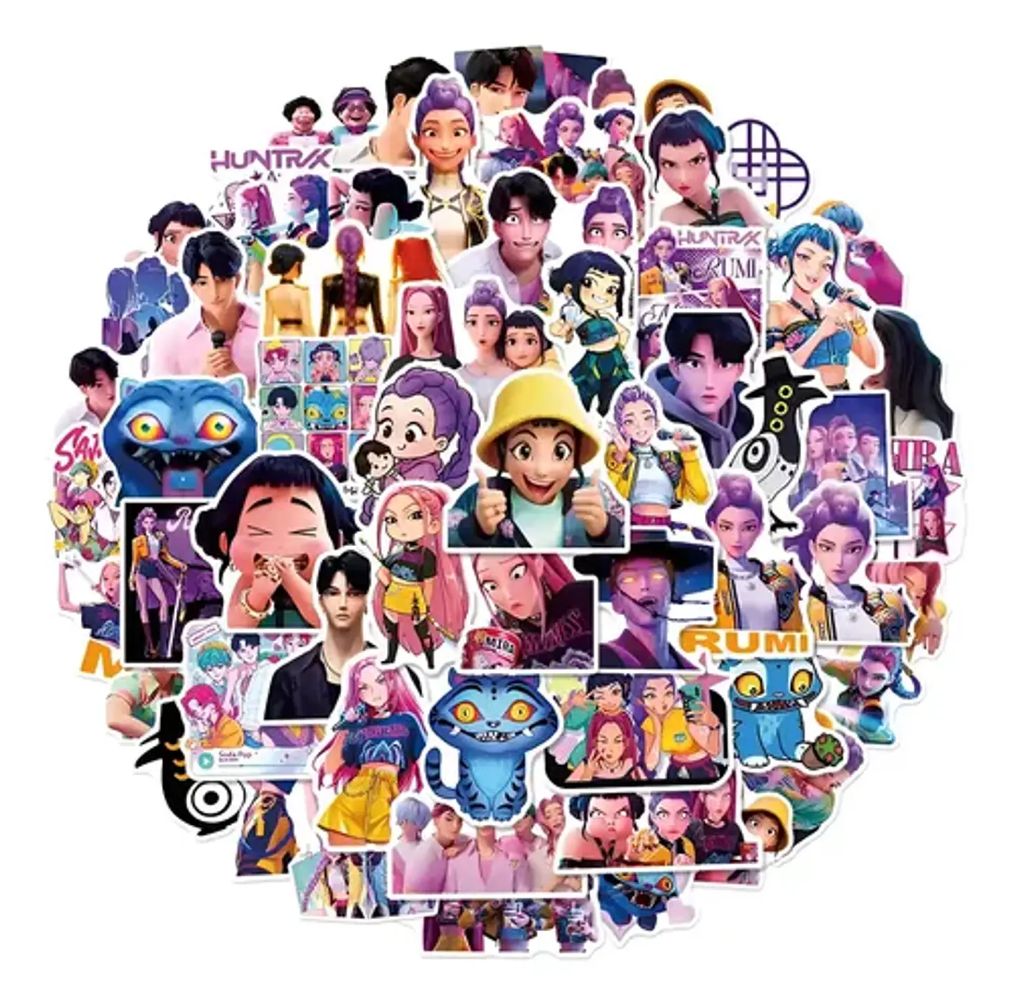 K-pop Demon Hunters - Set De 50 Stickers / Calcomanias 1