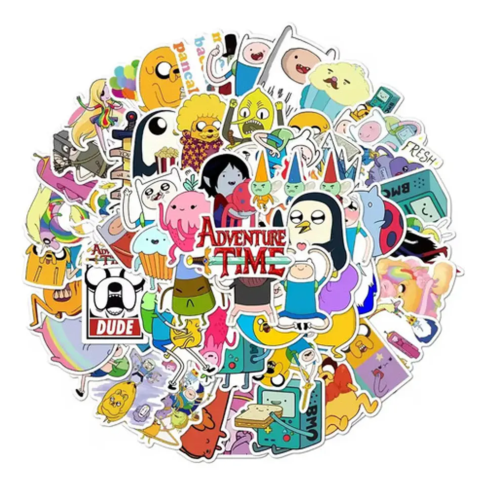 Set 100 Stickers De Hora De Aventuras - Pegatinas 1