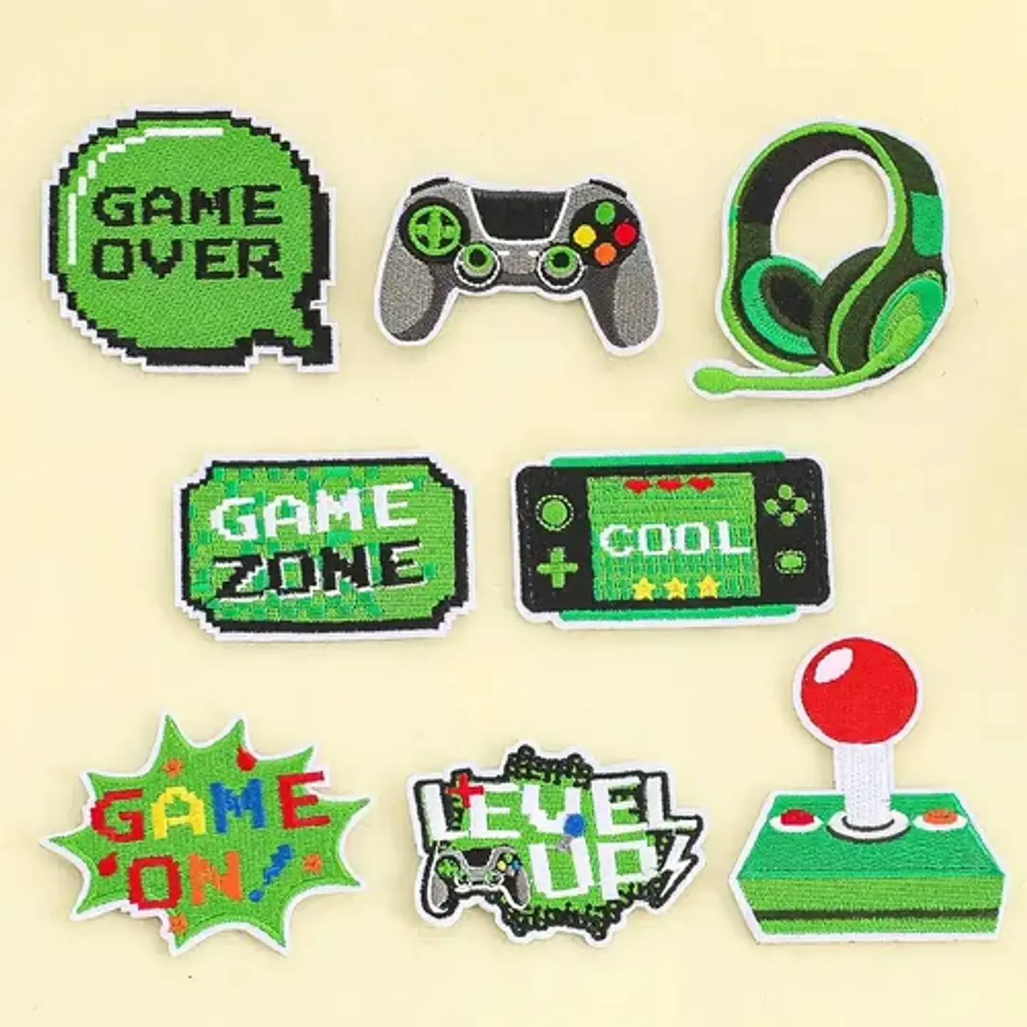 Gamer / Set 8 Parches Bordados Para Ropa De Gamer 5