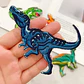 Dinosaurios / Set 14 Parches Bordados Ropa De Dinosaurios - Miniatura 3