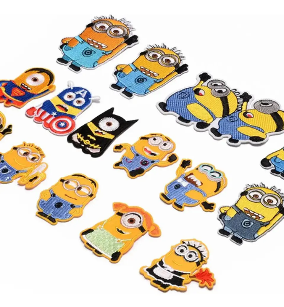 Los Minions / Set 15 Parches Bordados Para Ropa De Minions 3