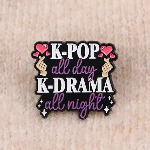 Pins De K-pop & K-drama / K-pop & K-drama / Broche Metálico