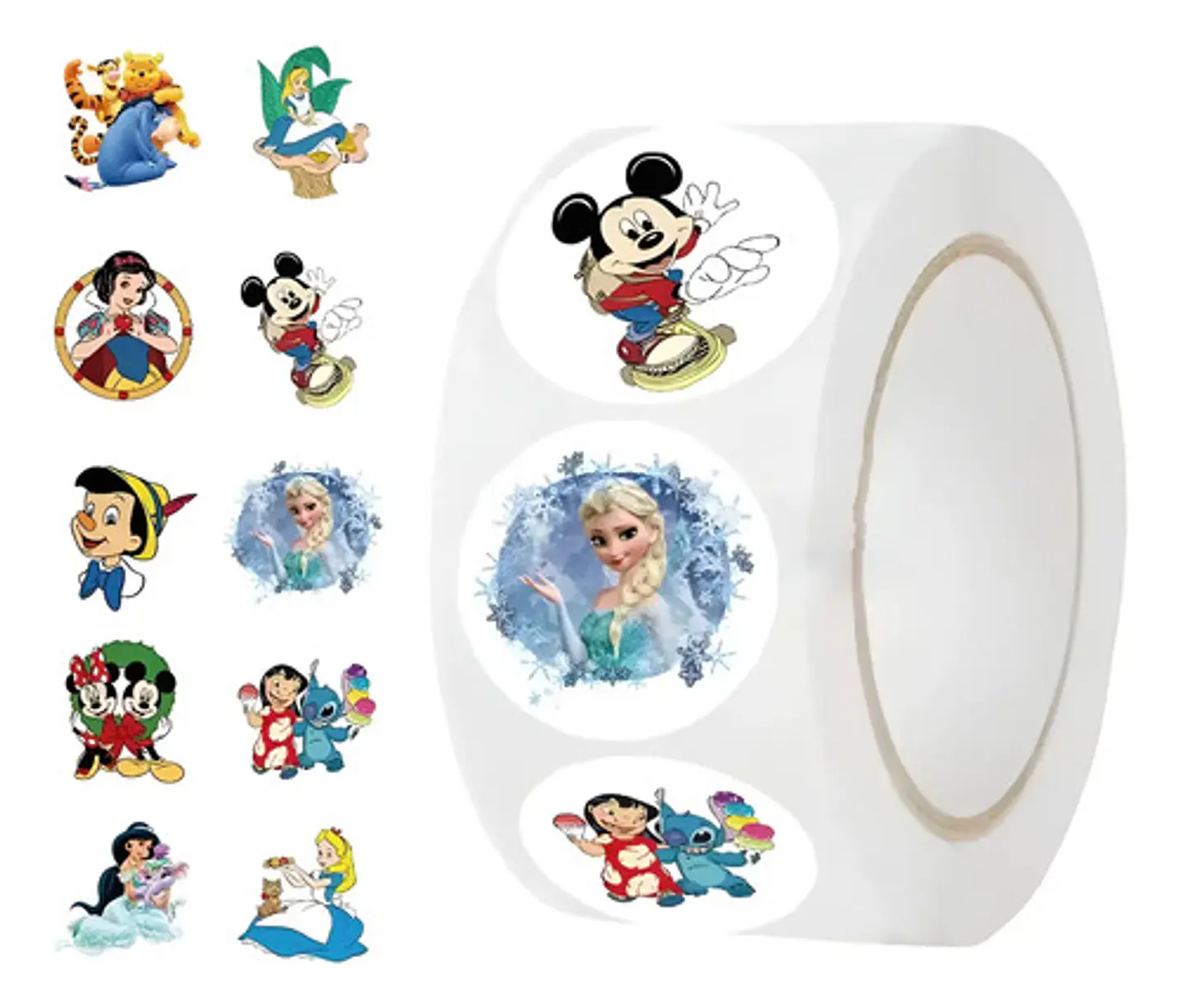 Mickey Mouse - Set De 500 Stickers / Rollo De Pegatinas 1