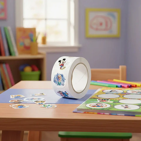 Mickey Mouse - Set De 500 Stickers / Rollo De Pegatinas