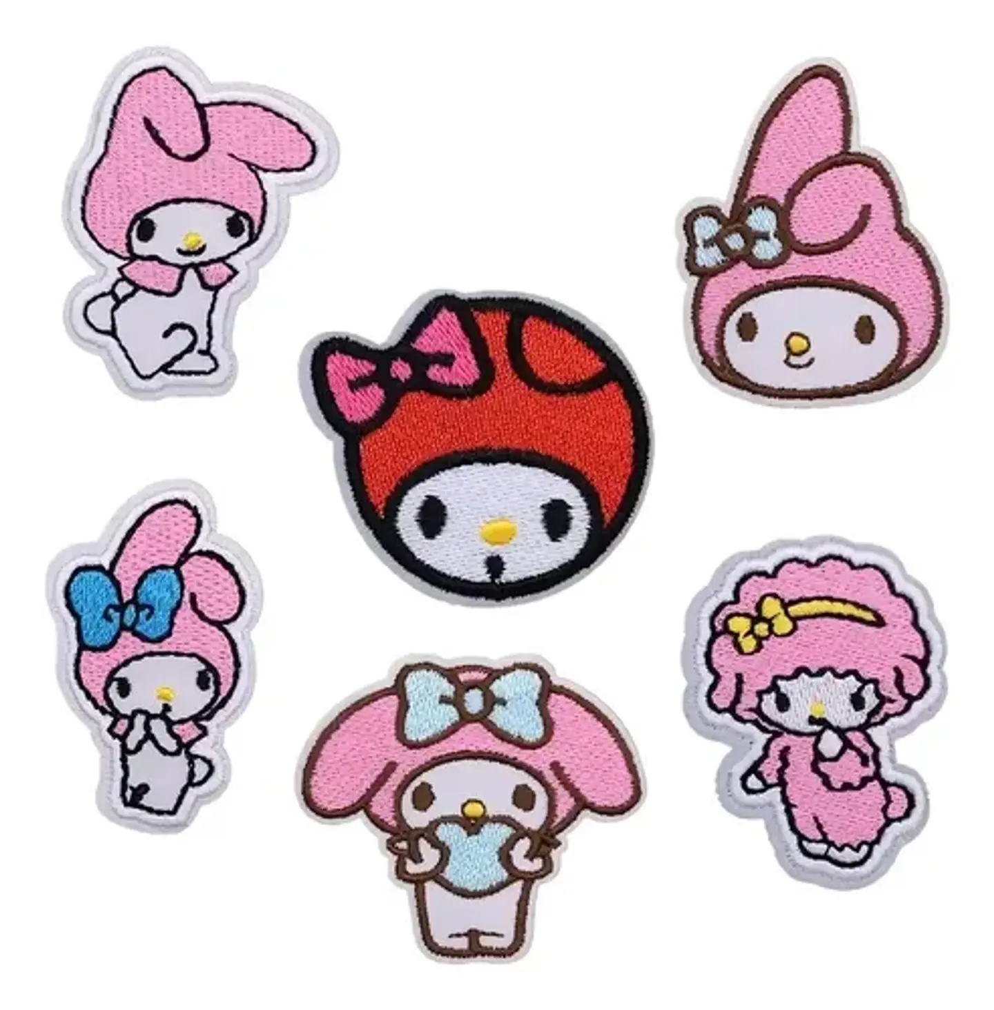 My Melody / Set 6 Parches Bordados Para Ropa De My Melody 1