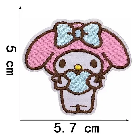 My Melody / Set 6 Parches Bordados Para Ropa De My Melody