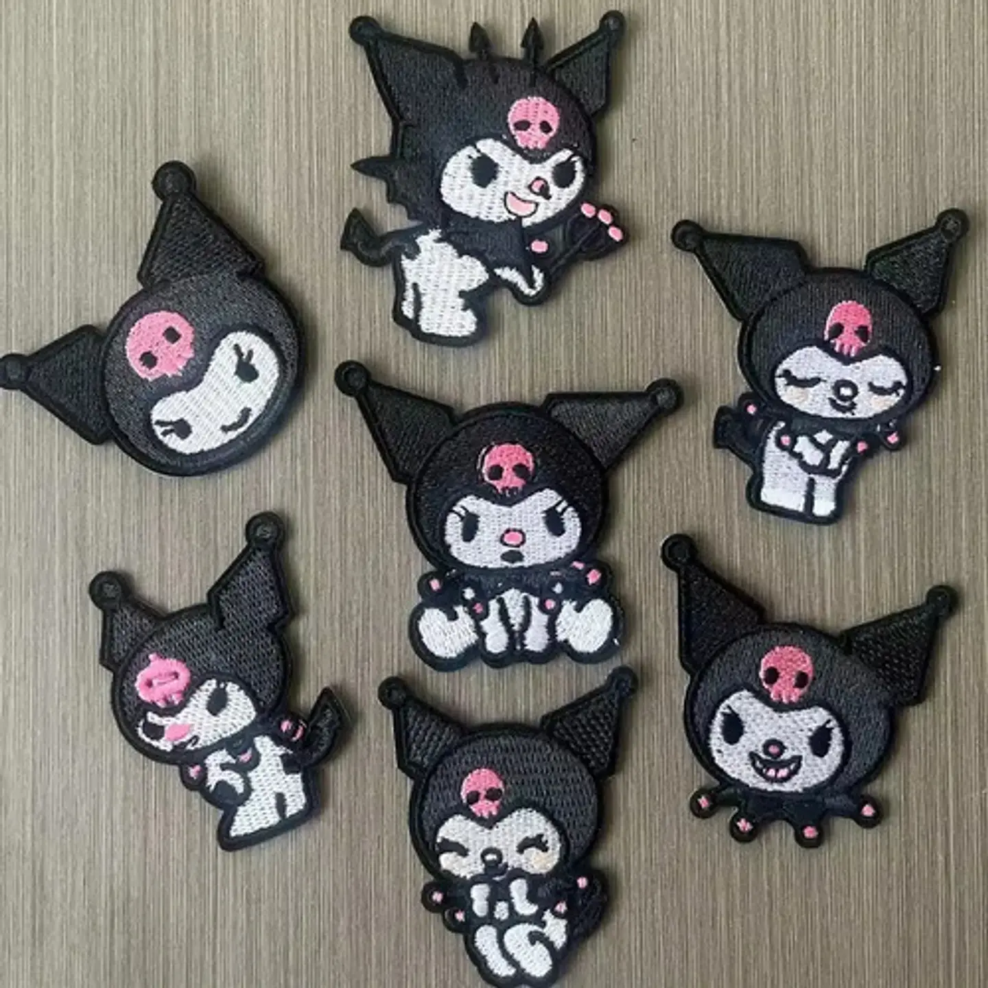Kuromi / Set 7 Parches Bordados Para Ropa De Kuromi 3