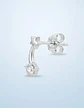 Aros De Plata 925 Estilo Trepador Con Diseño Estrella Fugaz - Miniatura 5