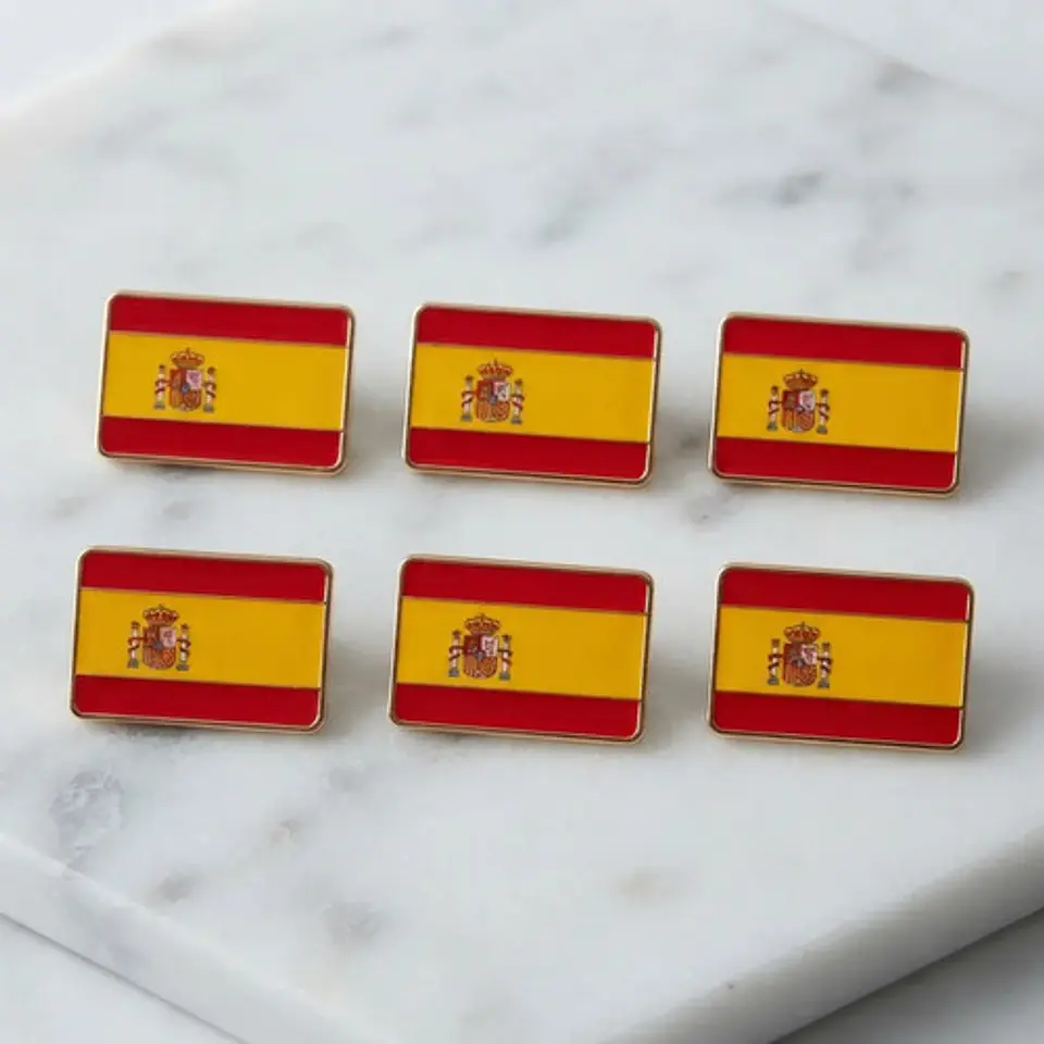 Pins De Bandera Española / España / Broches Metálicos 3