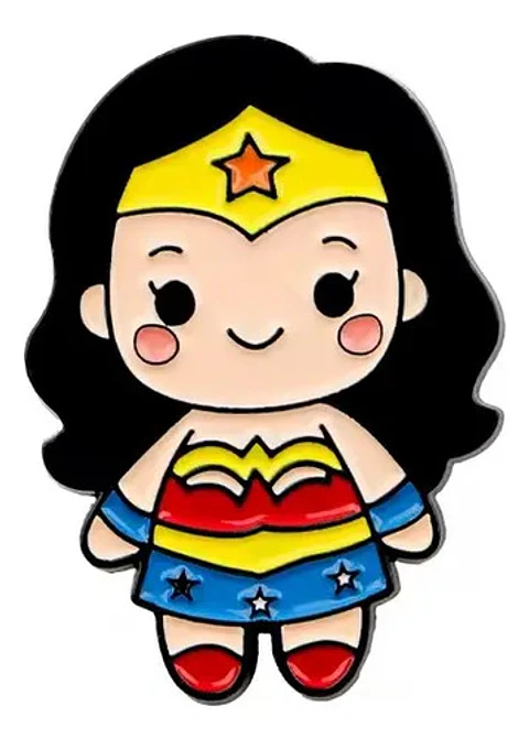 Pins De Mujer Maravilla / Dc Comics / Broches Metálicos