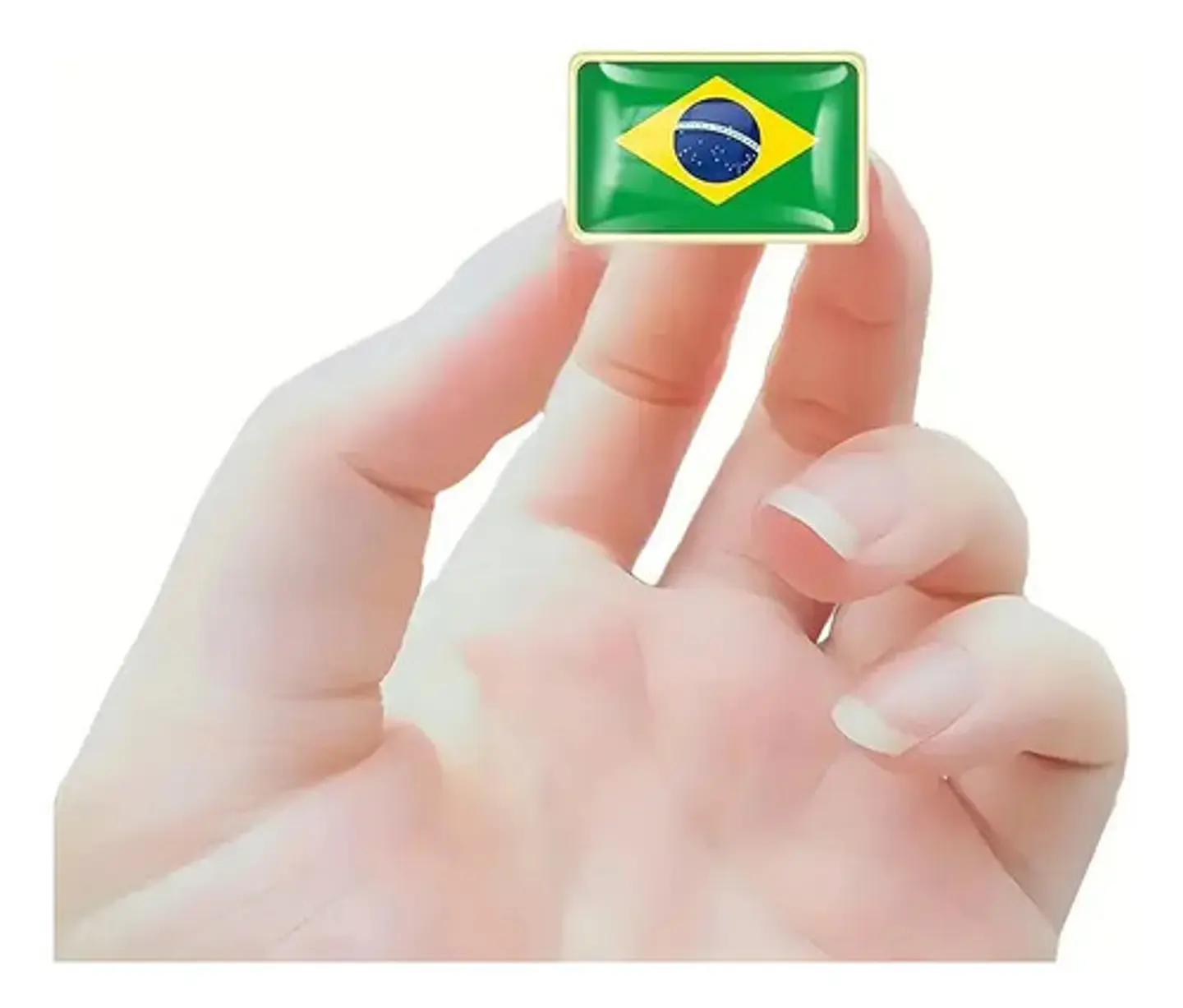 Pins De Bandera Brasileña / Brasil / Broches Metálicos 3