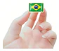 Pins De Bandera Brasileña / Brasil / Broches Metálicos - Miniatura 3