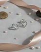 Aros De Plata 925 Corazón E Infinito Con Pequeños Circones - Miniatura 1