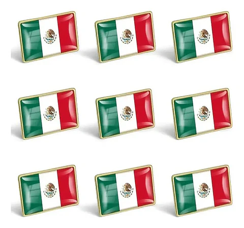 Pins De Bandera Mexicana / Mexico / Broche Metálico (pines)