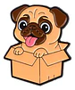 Pins De Perros Kawaii / I Love Perritos / Broche Metalico - Miniatura 1