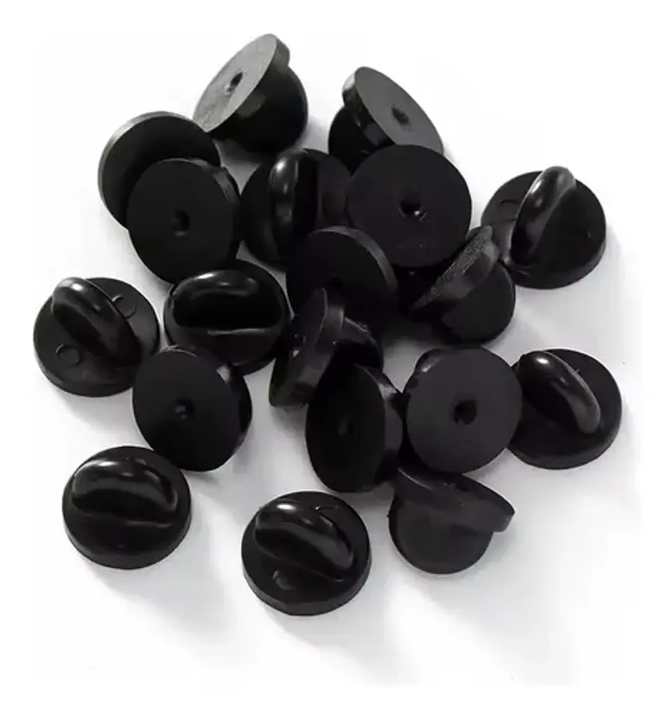 Pack 50 Broches De Goma Pin Para Broches De Solapa Prendedor 1