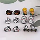 Aros Aretes Pendientes De Dalmatas / Acero Quirúrgico - Miniatura 4
