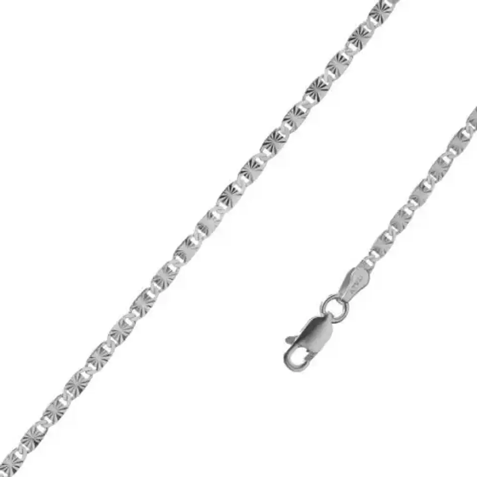 Pulsera De Plata 925 Eslabones Valentino Con Textura Dama 5