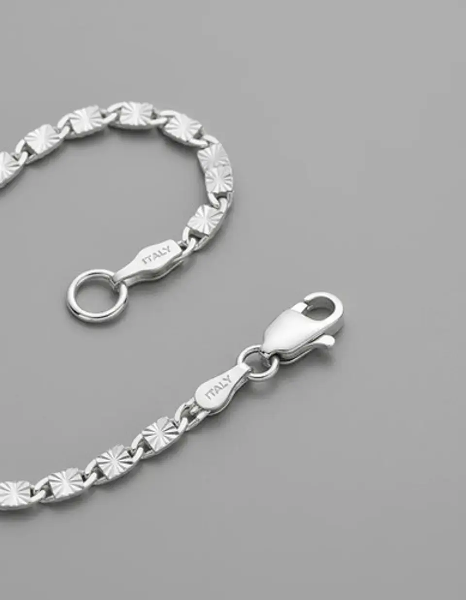 Pulsera De Plata 925 Eslabones Valentino Con Textura Dama 7