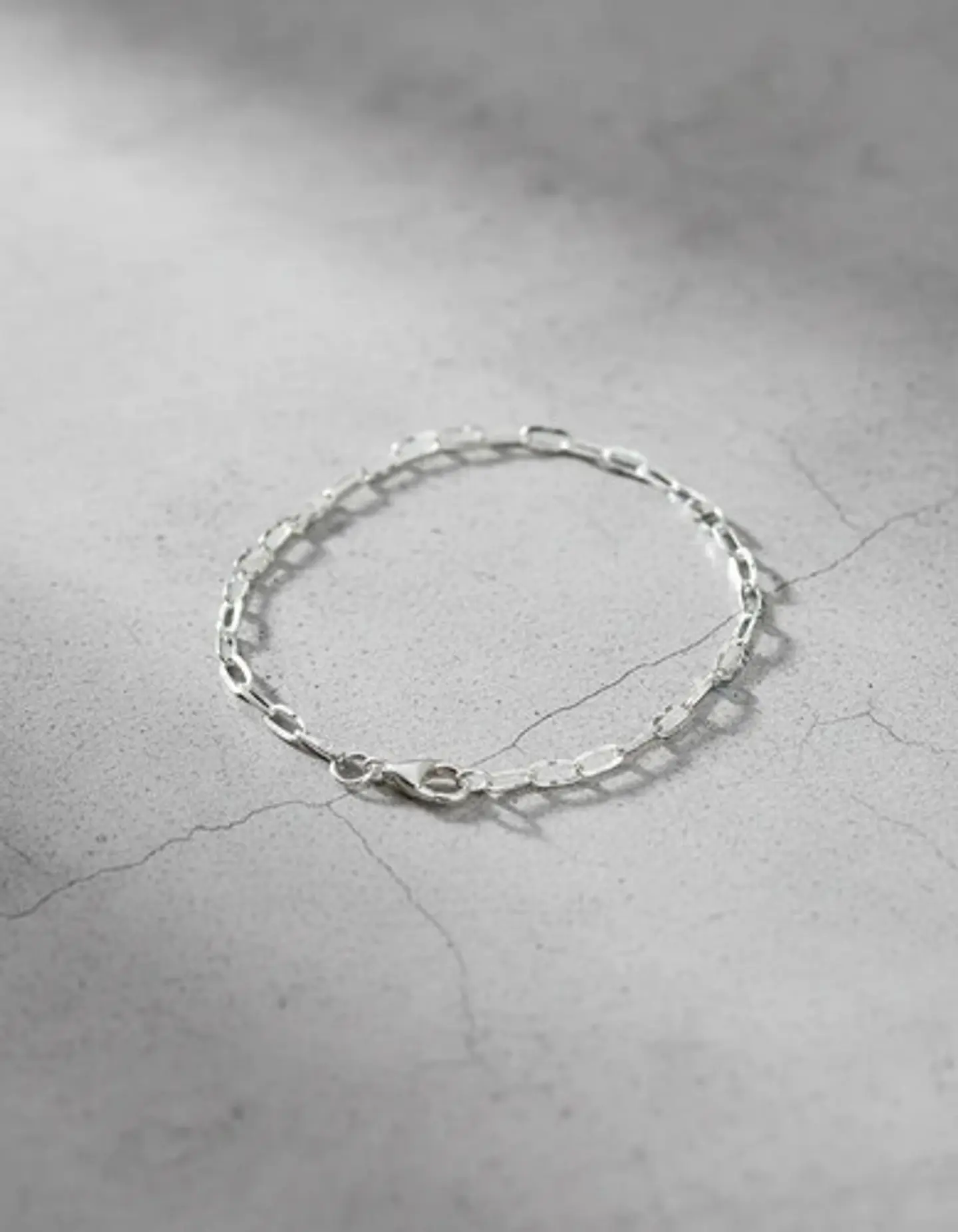Pulsera De Plata 925 Estilo Eslabón Biselado Dama 1