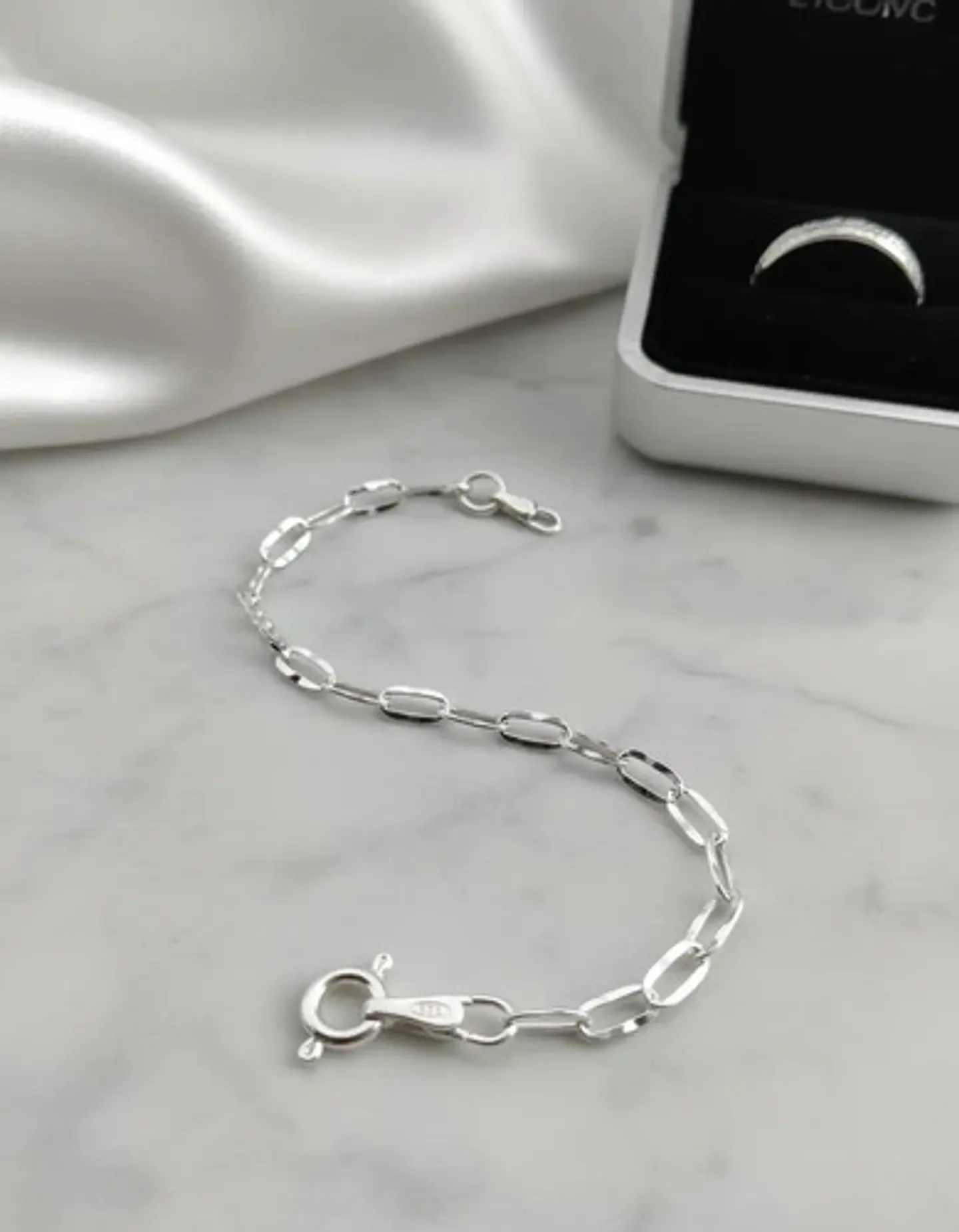 Pulsera De Plata 925 Estilo Eslabón Biselado Dama 3