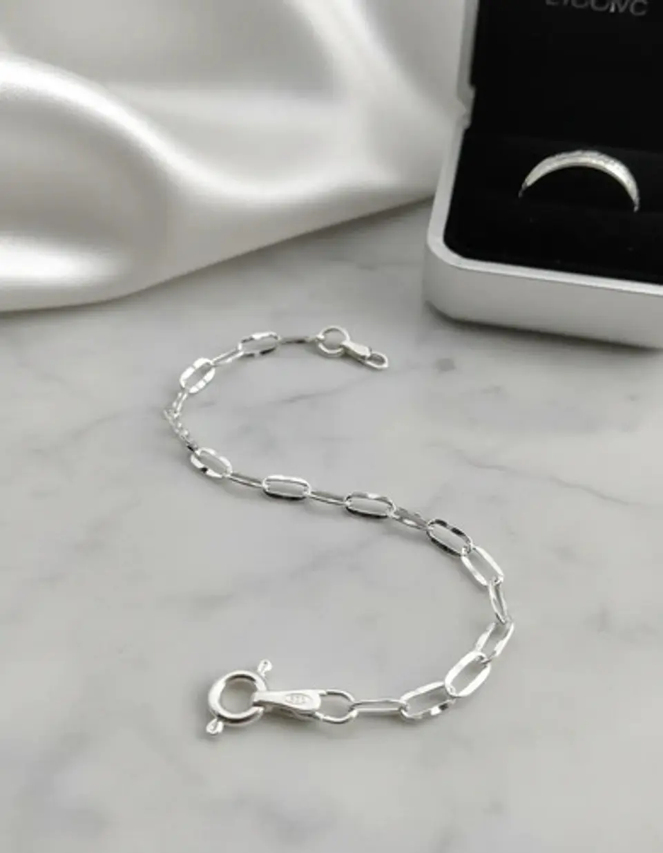 Pulsera De Plata 925 Estilo Eslabón Biselado Dama 3