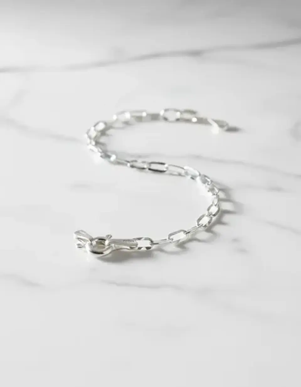 Pulsera De Plata 925 Estilo Eslabón Biselado Dama 5