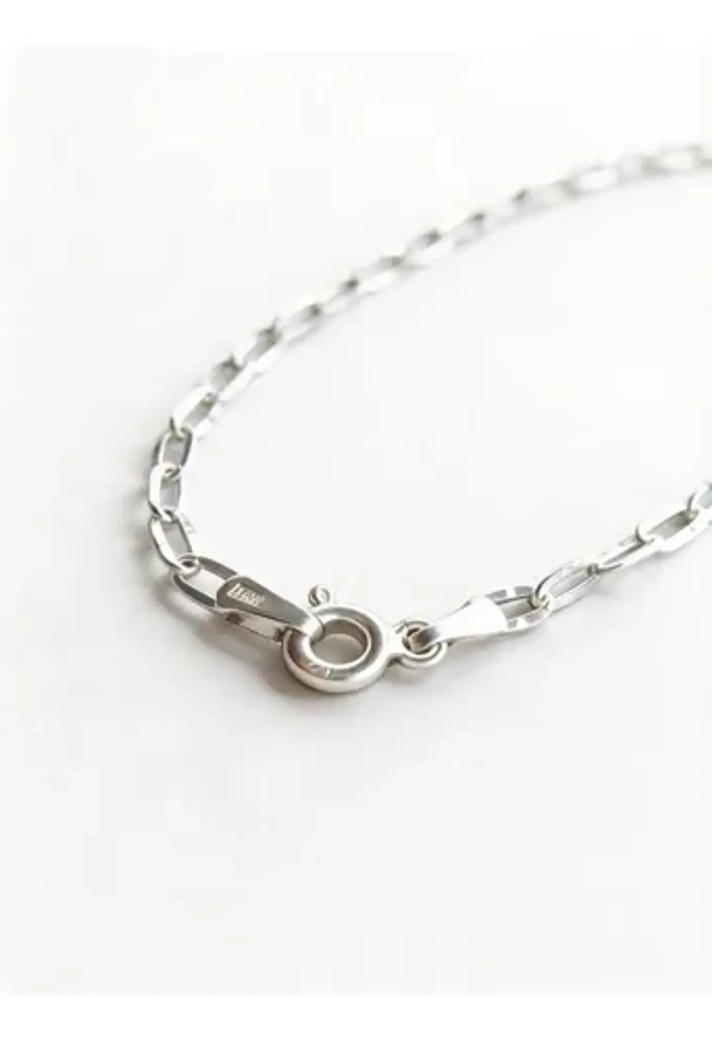 Pulsera De Plata 925 Estilo Eslabón Biselado Dama 6