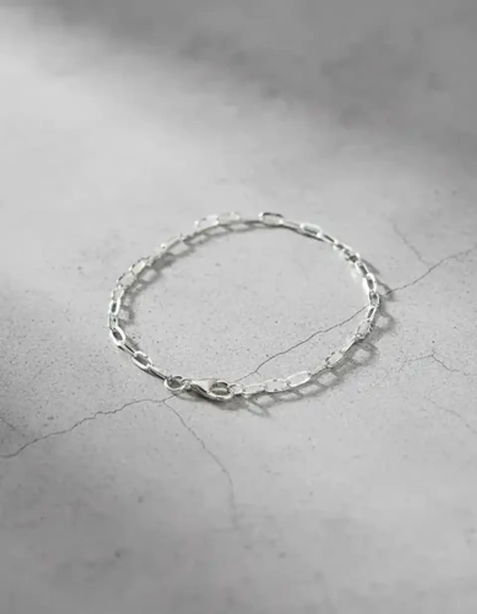 Pulsera De Plata 925 Estilo Eslabón Biselado Dama 8