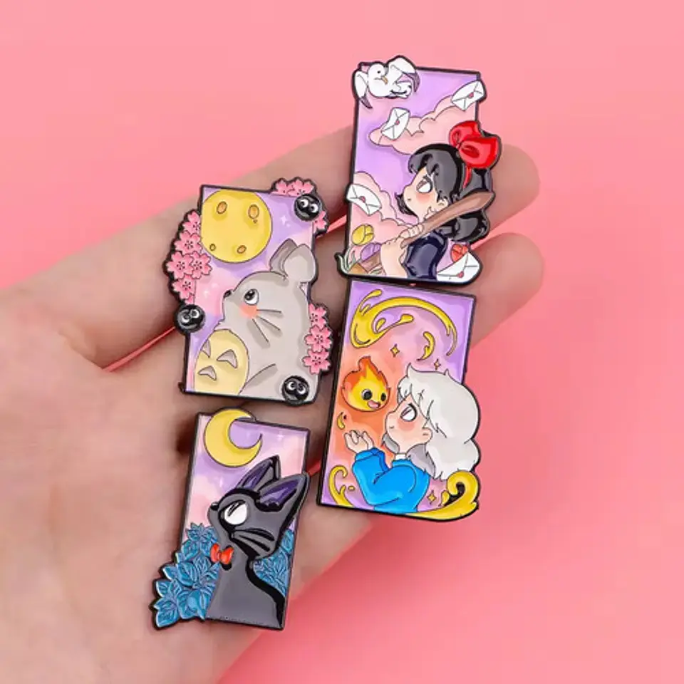 Pins De Studio Ghibli / Studio Ghibli / Broches Metálicos 7